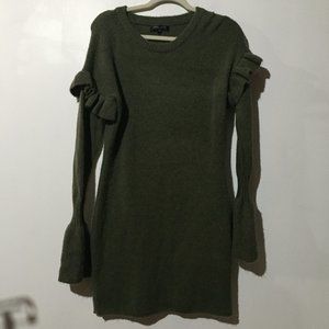 Romeo & Juliet Couture Green long sleeve dress M